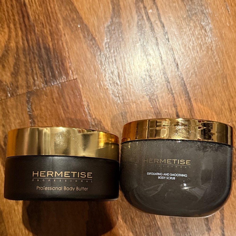 Hermetise Body Butter and Scrub Set